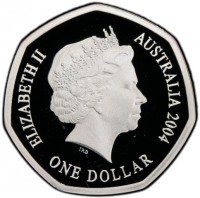 Silver coin Australia ELIZABETH II. AUSTRALIA 2004. IRB.
