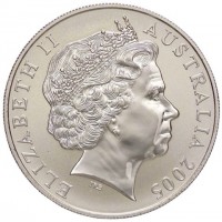 Silver coin Australia KM# 749 ELIZABETH II. AUSTRALIA 2005. IRB.