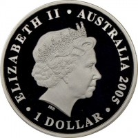 ELIZABETH II. AUSTRALIA 2005. 1 DOLLAR. IRB.