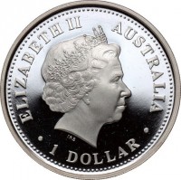 ELIZABETH II. AUSTRALIA. 1 DOLLAR. IRB.