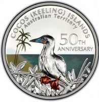 COCOS (KEELING) ISLANDS. AUSTRALIAN TERRITORY. 50TH. ANNIVERSARY. P. SB.