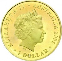 ELIZABETH II. AUSTRALIA 2005. 1 DOLLAR. IRB.