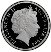 Silver coin Australia KM# 805a ELIZABETH II. AUSTRALIA 2006. IRB.