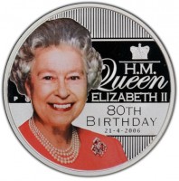 H.M. Queen. ELIZABETH II. 80TH. BIRTHDAY. 21.4.2006.