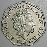 ELIZABETH II · DEI · GRA · REG · FID · DEF · 2019 · . JC.