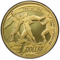 Year of the SURF LIFESAVER. I DOLLAR.