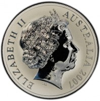 Silver coin Australia KM# 851 ELIZABETH II. AUSTRALIA 2007. IRB.