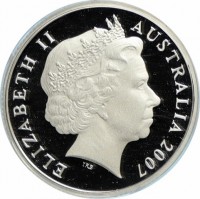 Silver coin Australia KM# 1016 ELIZABETH II. AUSTRALIA 2007. IRB.
