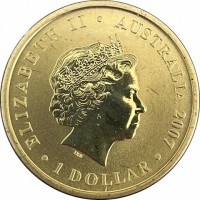 ELIZABETH II. AUSTRALIA 2007. 1 DOLLAR. IRB.