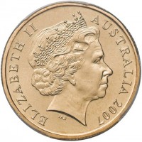 Aluminium Bronze coin Australia KM# 1653 ELIZABETH II. AUSTRALIA 2007. IRB.