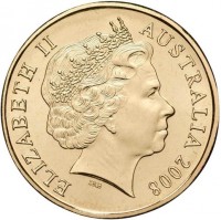 Aluminium Bronze coin Australia KM# 1047 ELIZABETH II. AUSTRALIA 2008. IRB.