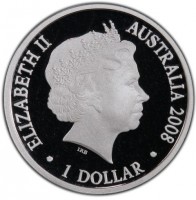 ELIZABETH II. AUSTRALIA 2008. 1 DOLLAR. IRB.
