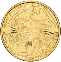 ONE DOLLAR INTERNATIONAL YEAR OF PLANET EARTH.