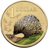 Aluminium Bronze coin Australia KM# 1068 1 DOLLAR. S. II.