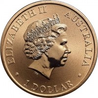 Aluminium Bronze coin Australia KM# 1682 ELIZABETH II. AUSTRALIA. 1 DOLLAR. IRB.