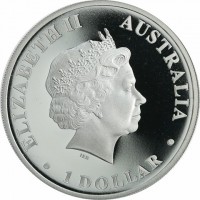 Silver coin Australia KM# 1867 ELIZABETH II. AUSTRALIA. 1 DOLLAR. IRB.