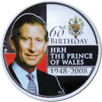 60th Birthday. HRH. THE PRINCE. OF WALES. 1948-2008. P RV.