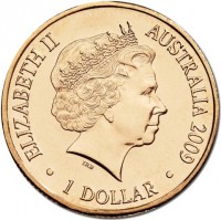 ELIZABETH II. AUSTRALIA 2009. 1 DOLLAR. IRB.