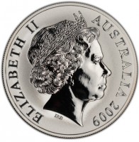 Silver coin Australia KM# 1083 ELIZABETH II. AUSTRALIA 2009. IRB.