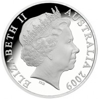 Silver coin Australia KM# 1083c ELIZABETH II. AUSTRALIA 2009. IRB.