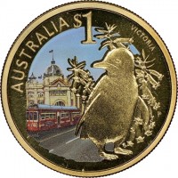 AUSTRALIA $1 VICTORIA. EM P.