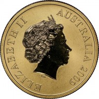 Aluminium Bronze coin Australia KM# 1095 ELIZABETH II. AUSTRALIA 2009. IRB.