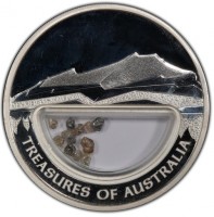 Silver coin Australia KM# 1242 JG. TREASURES OF AUSTRALIA.