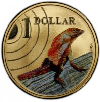 Aluminium Bronze coin Australia KM# 1656 1 DOLLAR. S. II.