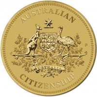 Aluminium Bronze coin Australia KM# 1428 AUSTRALIAN. P. AUSTRALIA. CITIZENSHIP.