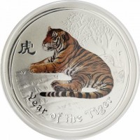 Silver coin Australia KM# 1317b 虎. P. Year of the Tiger.