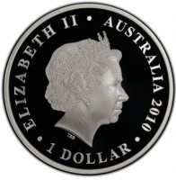 ELIZABETH II. AUSTRALIA 2010. 1 DOLLAR. IRB.