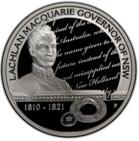 LACHLAN MACQUARIE GOVERNOR OF NSW. 1810-1821. P RV.