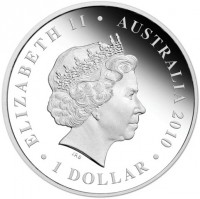 ELIZABETH II. AUSTRALIA 2010. 1 DOLLAR. IRB.