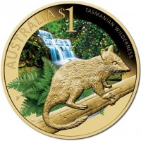 AUSTRALIA $1. TASMANIAN WILDERNESS. P RV.
