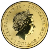 ELIZABETH II. AUSTRALIA 2010. 1 DOLLAR. IRB.