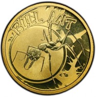 Aluminium Bronze coin Australia KM# 1441 BULL ANT. P. EM.