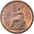 reverse of 1/2 Penny - George III (1806 - 1807) coin with KM# 662 from United Kingdom. Inscription: BRITANNIA SOHO