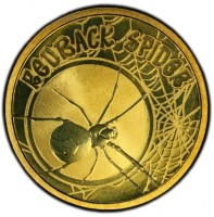 Aluminium Bronze coin Australia KM# 1448 REDBACK SPIDER. P. EM.