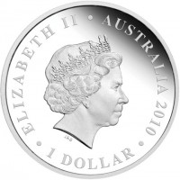 Silver coin Australia KM# 1451 ELIZABETH II. AUSTRALIA 2009. IRB.