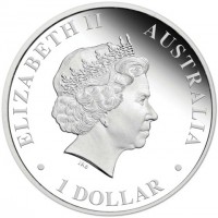 Silver coin Australia KM# 1491 ELIZABETH II. AUSTRALIA IRB.