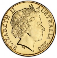 Aluminium Bronze coin Australia KM# 1496 ELIZABETH II. AUSTRALIA 2010. IRB.