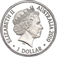 ELIZABETH II. AUSTRALIA 2010. 1 DOLLAR. IRB.