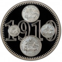 THREEPENCE 1910, ONE SHILLING 1910, SIXPENCE 1910, FLORIN - TWO SHILLINGS 1910. 1910.