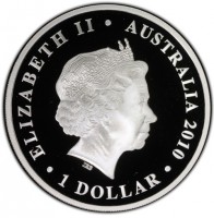 ELIZABETH II. AUSTRALIA 2010. 1 DOLLAR. IRB.