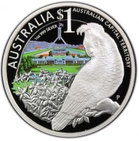 AUSTRALIA $1 AUSTRALIAN CAPITAL TERRITORY. 1 oz 999 SILVER. P EM.