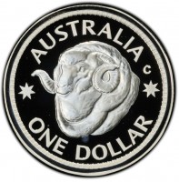 Silver coin Australia KM# 1504a AUSTRALIA. C. ONE DOLLAR.
