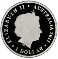 ELIZABETH II. AUSTRALIA 2011. 1 DOLLAR. IRB.