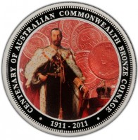 Silver coin Australia KM# 1523 CENTENARY OF AUSTRALIAN COMMONWEALTH BRONZE COINAGE. P DB. 1911 - 2011.