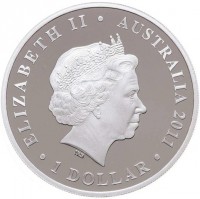 ELIZABETH II. AUSTRALIA 2011. 1 DOLLAR. IRB.