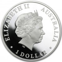 ELIZABETH II. AUSTRALIA. 1 DOLLAR. IRB.
